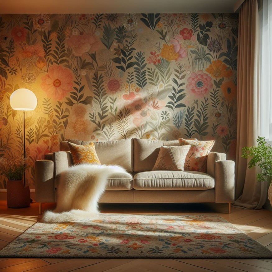 Expert Designers Weigh in on Matching Your Couch to Your Wallpaper Trend