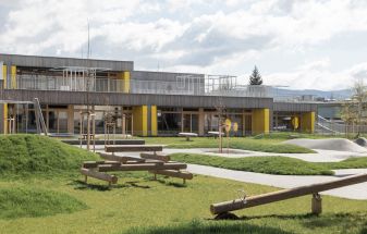 Kočevje Kindergarten's Building Design Considers Kid’s Learning Using Tactile Surfaces, Spatial Sensitivity 