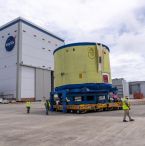 NASA, Boeing Move Artemis IV Rocket Hardware to Barge