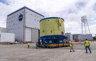 NASA, Boeing Move Artemis IV Rocket Hardware to Barge