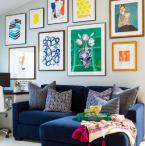 Black And White Interior Design Eclectic Living Room, Los Angeles