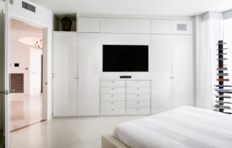 Floor to Ceiling Wardrobe with TV