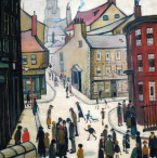 L.S. Lowry: Bridge Street, Berwick-upon-Tweed, 1938